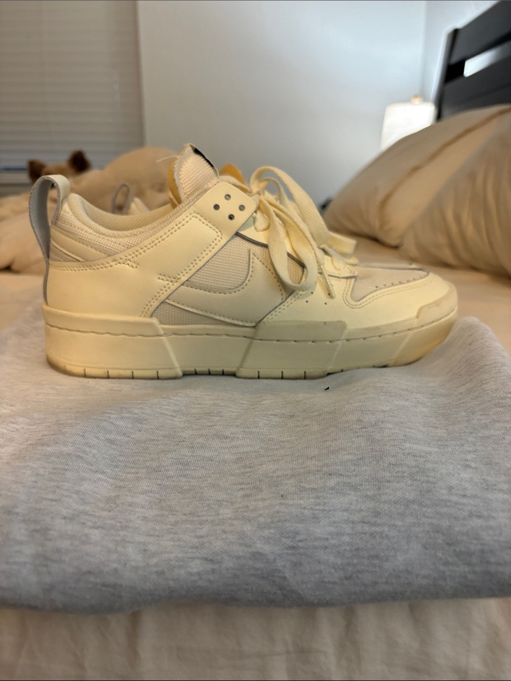 Nike Low-Top Swoosh Sneaker in Cream
